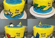 One Fish Two Fish represented as a cake