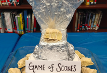 A Game of Scones was an entry in Myrin Library's 14th Annual Edible Books Festival at Ursinus College.