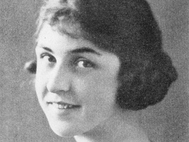 Old portrait photograph of Linda Grace Hoyer, a student from the class of 1923.