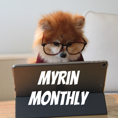Myrin Monthly Podcast Logo