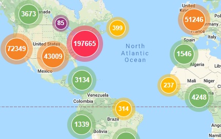 This map shows a portion of the worldwide downloads from Ursinus College's Digital Commons repository.