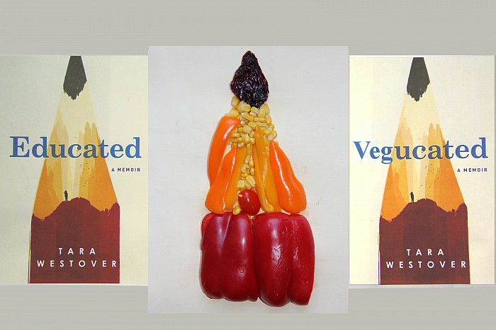 Vegucated was an entry in Myrin Library's 16th Edible Books Festival.