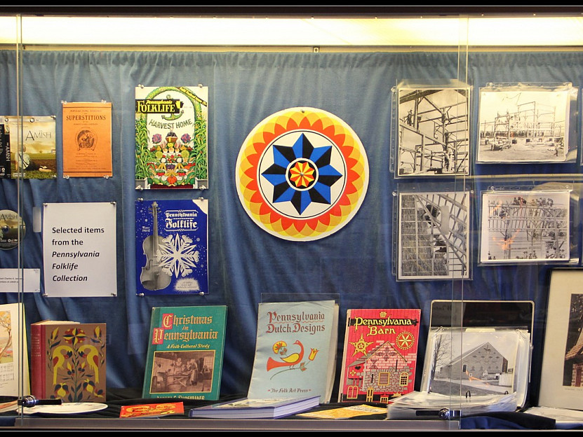 Photo taken of the Penn Folklife Display