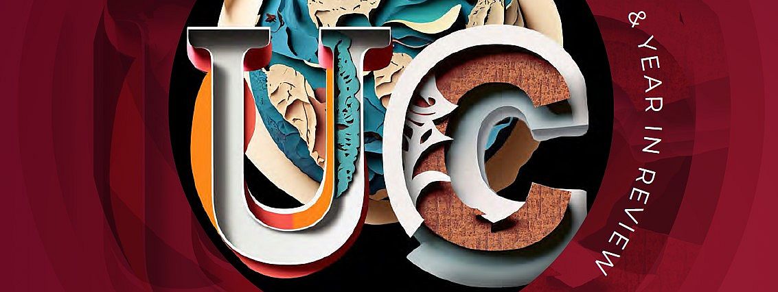 Vector image of Ursinus College annual report cover image.