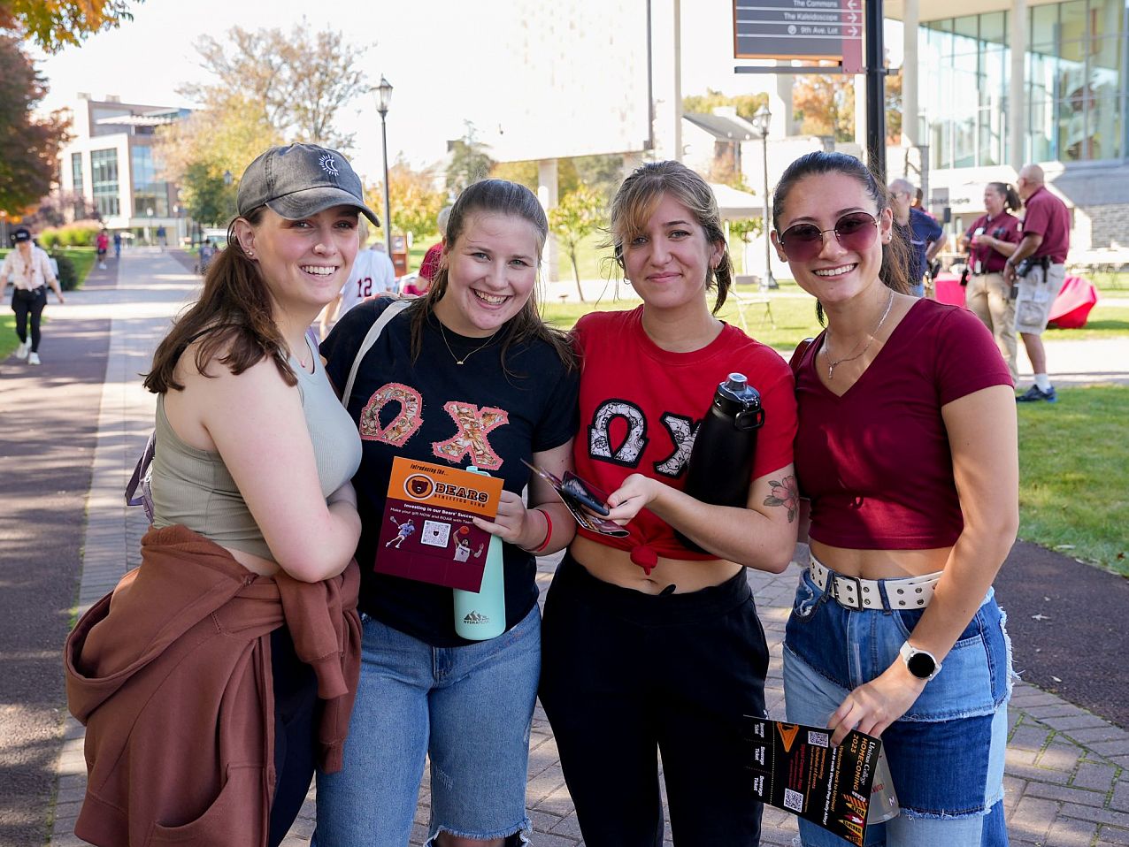 Photo of students at the Omega Chi Reunion.