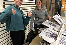 Rachel Conhoff and Paige Bristow at fundraiser in the IDC