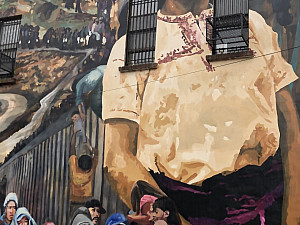 Mural in Fairhill section of Philadelphia, heart of the city's Puerto Rican and Latinx community.