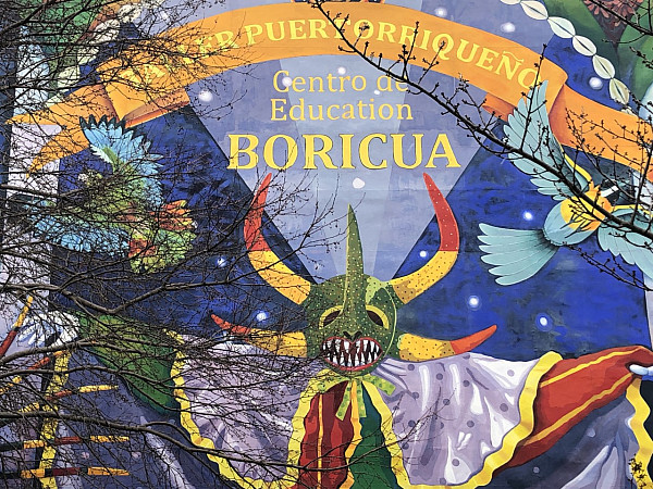 Mural in Fairhill section of Philadelphia, heart of the city's Puerto Rican and Latinx community.
