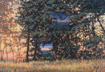 David Aipperspach, 6-9 pm, 2021, oil on canvas, 84 x 72 in (213.4 x 182.9 cm)