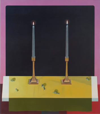 Two Candles With Snails (Time's Gut-End, Relief), 2022