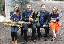 Junction Saxophone Quartet Members (l to r) Dr. Amanda Heim, Mr. Tim Puglio, Dr. Todd Goranson and Dr. Holly Hubbs. 