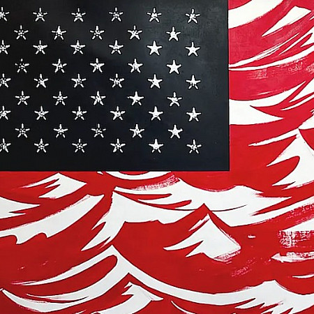 Mark Thomas Gibson, Overture Exhibition, shown Flag 1 (the Big one), 2024