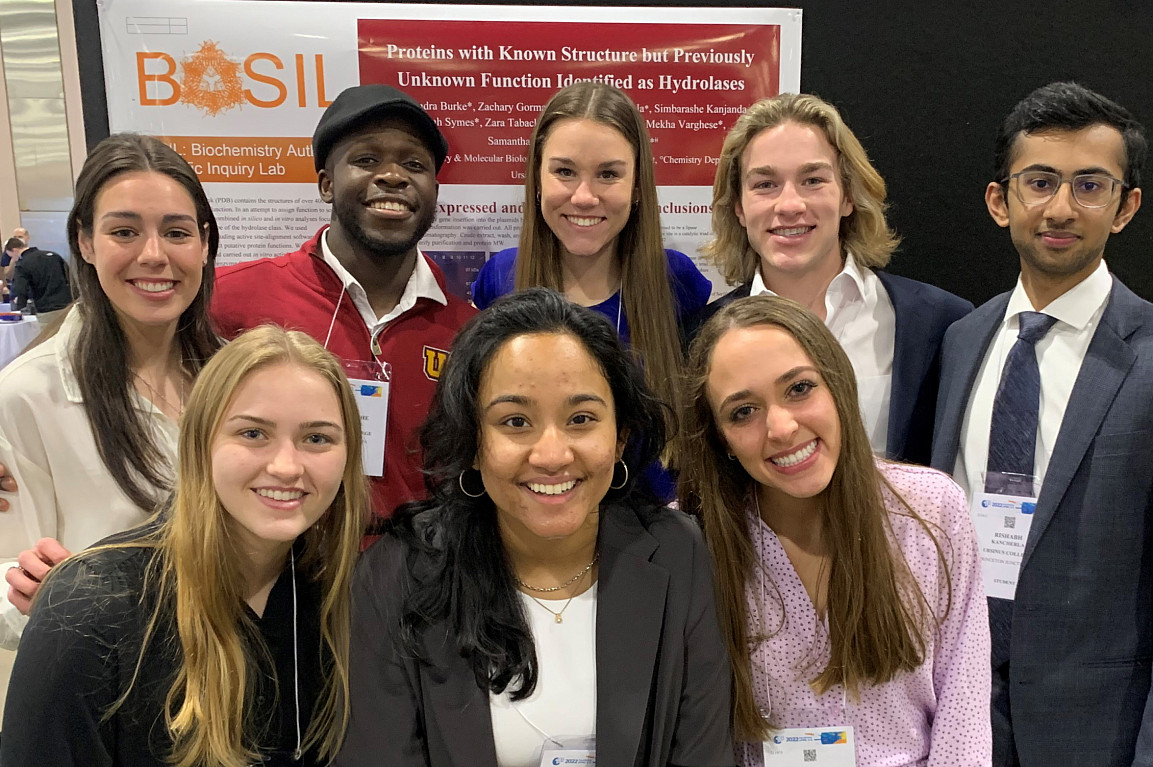 Ursinus students presented BASIL results at an experimental biology meeting.