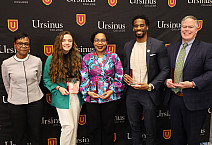 Photo showing Vice President for Inclusion with the 2024 Recipients of the Ursinus Beloved Community Awards.