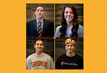 Manning Smith '23, Carlie Shiller '25, Donald Lattanze '26, and Tyler Griffith '26