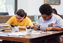 First Year students participate in a CIE common event in the Myrin Library - August 23, 2024