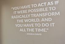 Quote from Angela Davis in honor of MLK Week.