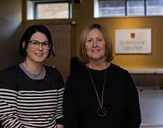 Casey Schwarz (left) and Maureen Cumpstone will lead Start-Ups and the Scientific Method, a forthcoming series of courses and programming...
