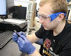 Jake Klucinec '25 will spend his summer at UCF contributing to the recycling and recovery process of infrared glass.