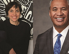 Katie Merz and Vai Sikahema will address the Ursinus Class of 2022 during commencement and baccalaureate, respectively.