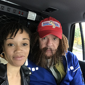 Latonia Brown '04 and FOX 29's Mike Jerrick