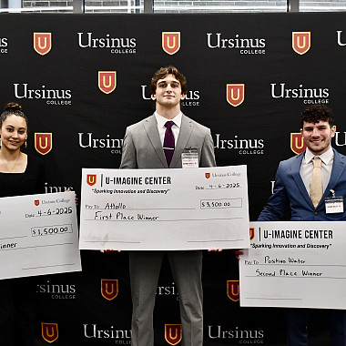 Mia Bompensa '28, Anthony Cerulli '26, and Franco Mazza '25 took home the top three prizes in the 2025 BEAR Innovation Competition