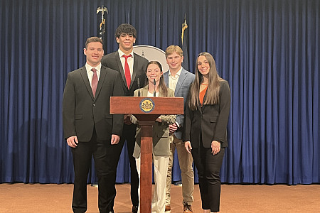 Ursinus students took home first place in 5th annual America250PA DEIC Competition.