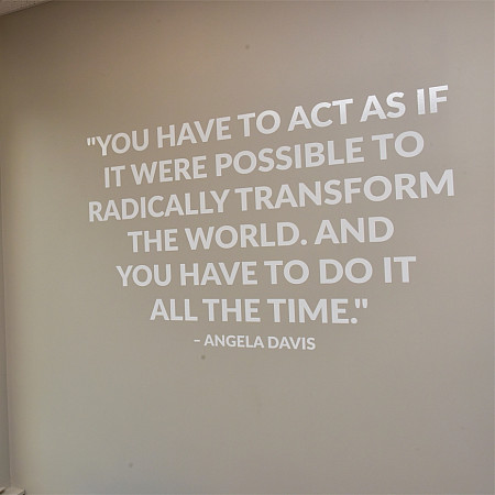 Quote from Angela Davis in honor of MLK Week.