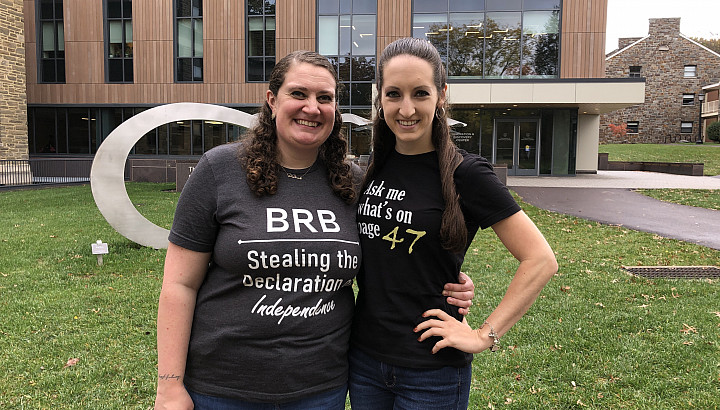 Emily Black '15 and Aubrey Paris '15