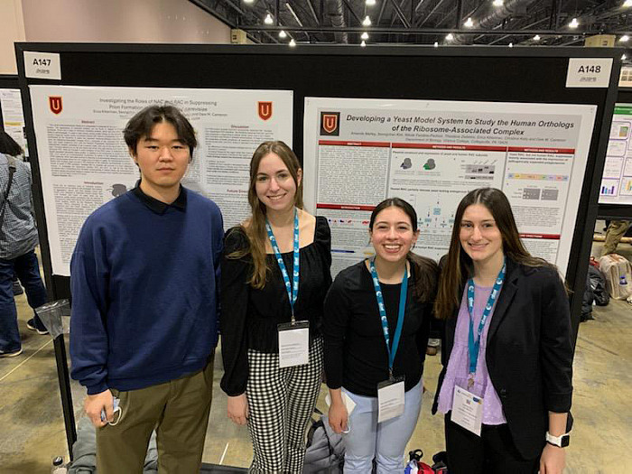 Seongchan Kim, Erica Kitterman, Dora Zeibekis, and Amanda Marley at the Experimental Biology meeting in Philadelphia