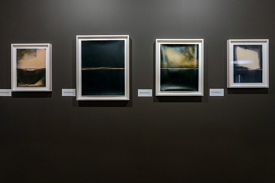 Installation view of Chuck Kelton: Folds