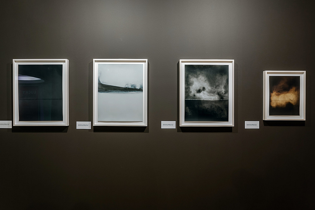 Installation view of Chuck Kelton: Folds