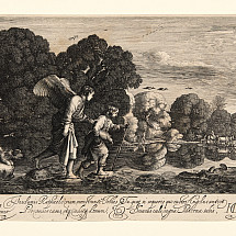 Hendrik Goudt, Tobias Carrying the Fish, Walking with the Angel/ Little Tobias, 1608.