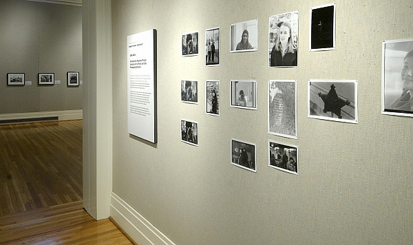 Installation view of Spaces, Places and Identity: Robert Frank “Portraits.