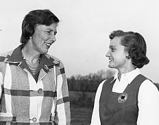 Photo of Eleanor Frost Snell and field hockey player