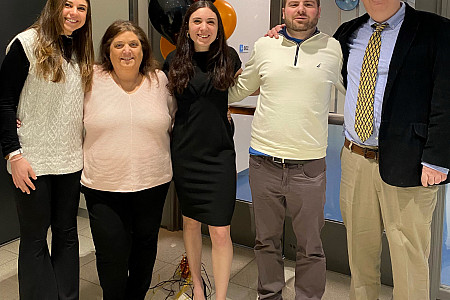 DelPo Family at Courtney's thesis defense