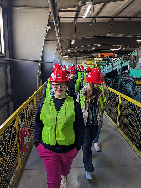 The Social Life of Waste class visits Total Recycle to see (and smell) recycling in action. Total Recycle is a leader in recycling constr...
