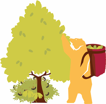 Ursinus Food Forest logo. 