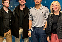 Will Schwartz, Scott Weinkowitz, Vince Terry '17 (Teacher, Spring-Ford Area School District), Addie Plummer (Student Teacher) at the Spri...