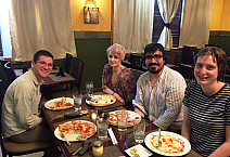 Shane Kowalski UC'11 (dark hair) returns to Ursinus for a fiction reading.  Shane will complete his MFA at Cornell this August. But first...