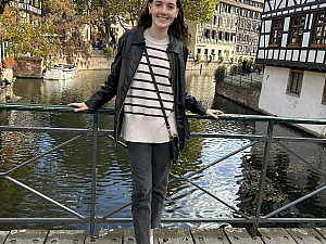French and Politics major, Katherine Hein '25 studied abroad in Strasburg, France and interned with an NGO, focusing on giving aid toward...