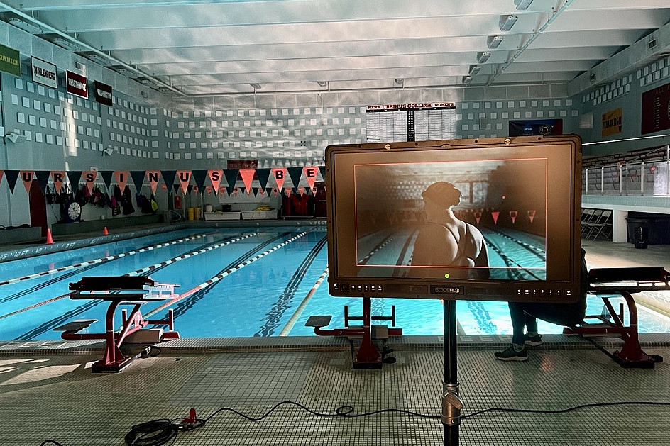 Molly '25, a stand-out swimmer for the Bears got her workout in as our dive deeper talent. An underwater camera helped capture her a...