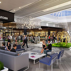 Inside the King of Prussia mall.