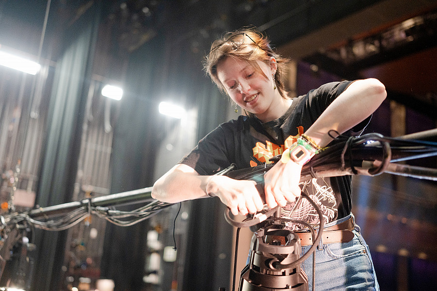 A performing and visual arts design and technology (PVDT) major gives students the skills they need to pursue both design and technical work.