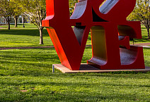 An icon of the Ursinus campus, the Love sculpture.