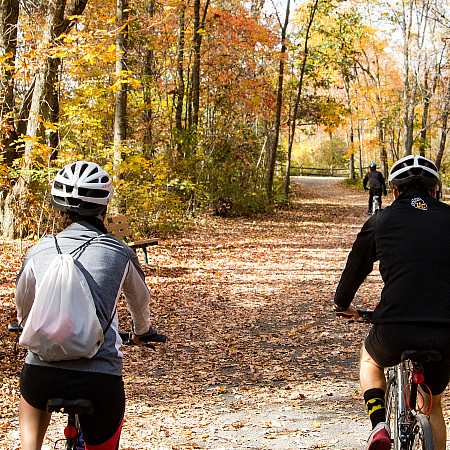 perk trail bike in fall