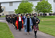 The Class of 2020 celebrates its commencement ceremony on May 16, 2021, one year after COVID-19 forced a virtual celebration.