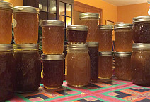 Honey harvested from Ursinus Organic Farm bees