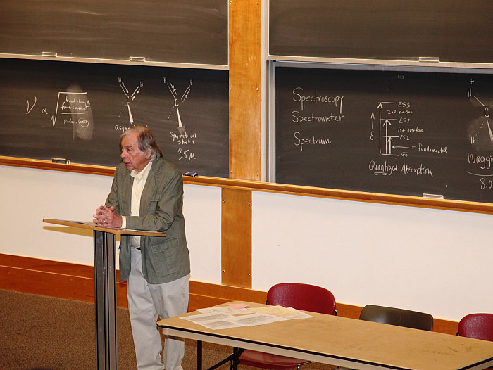 Professor Ron Hess, April 29, 2016. Photo by Professor of Biology Robert Dawley