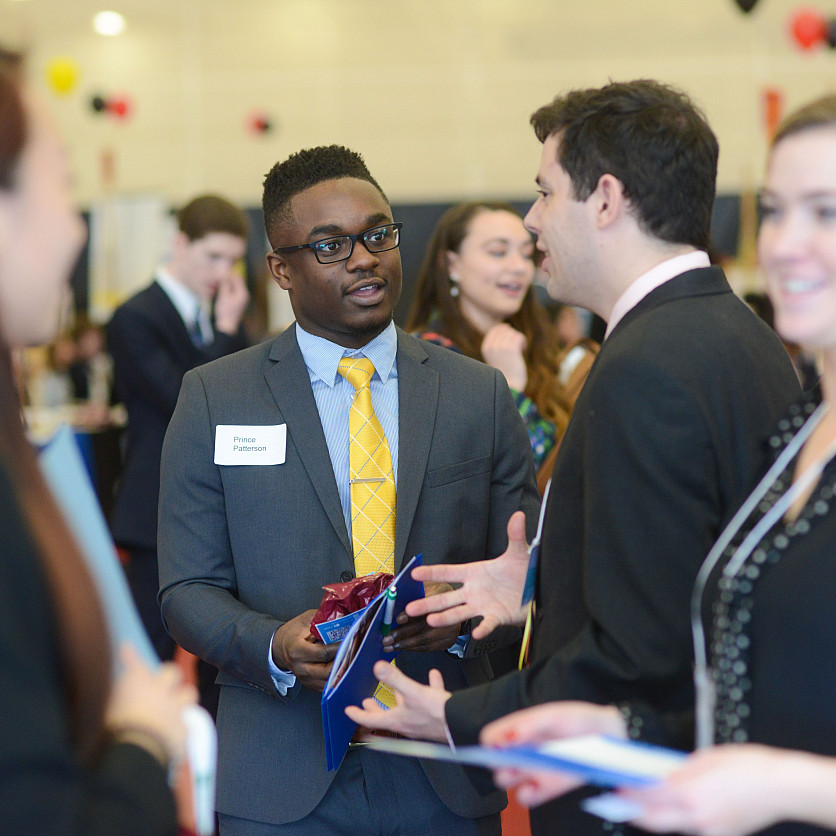 About 400 students at Ursinus College attended a job/career fair Wednesday, February 15, 2017 on campus at the Floy Lewis Bakes in Colleg...